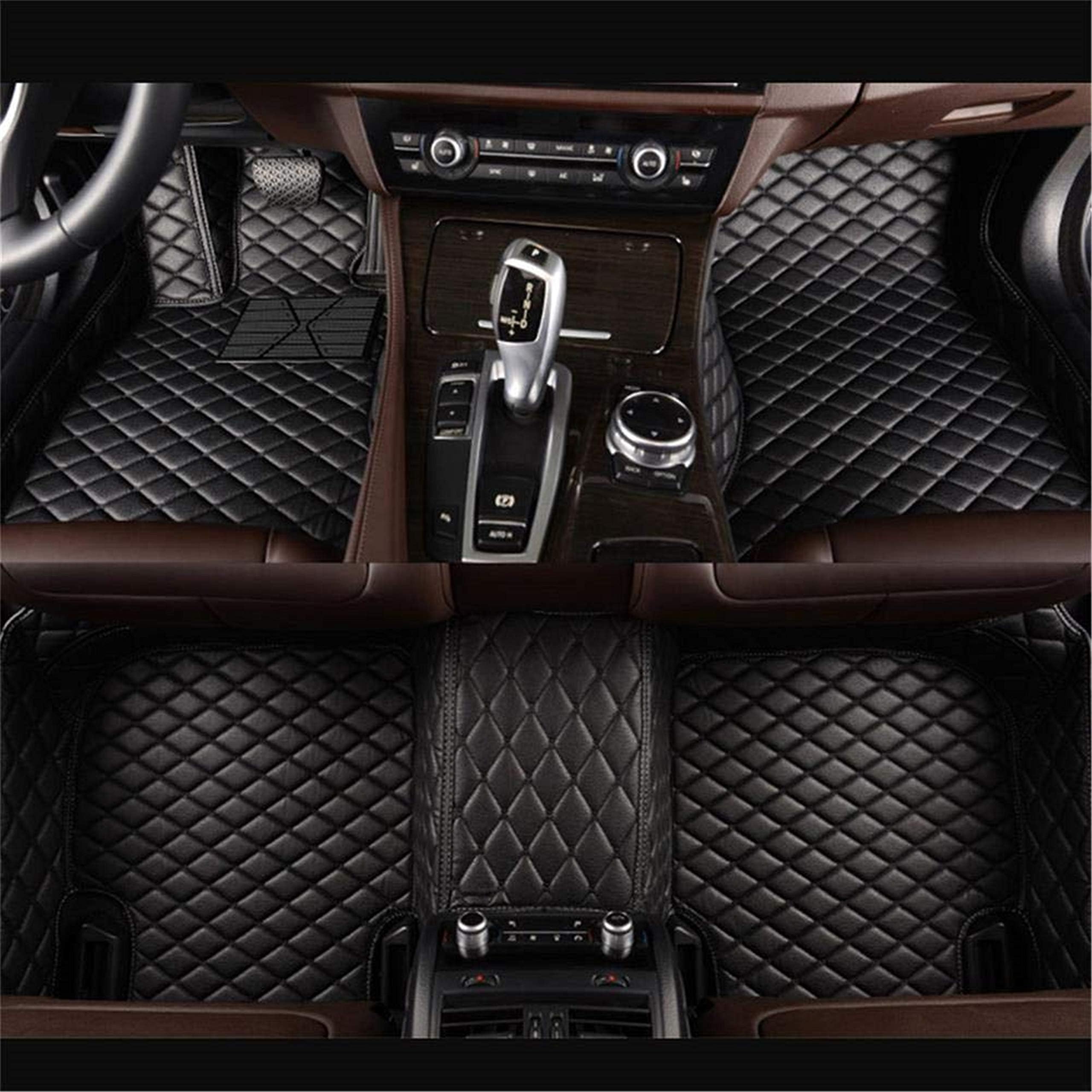 gangjianlan Technology Custom Made Car Floor Mats Fit for Benz E Class W211 Saloon 2002-2008 All Weather Car Floor Liner Carpets Black with Black