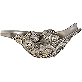 OK Lighting Silver Vine Decorative Bowl with Spheres