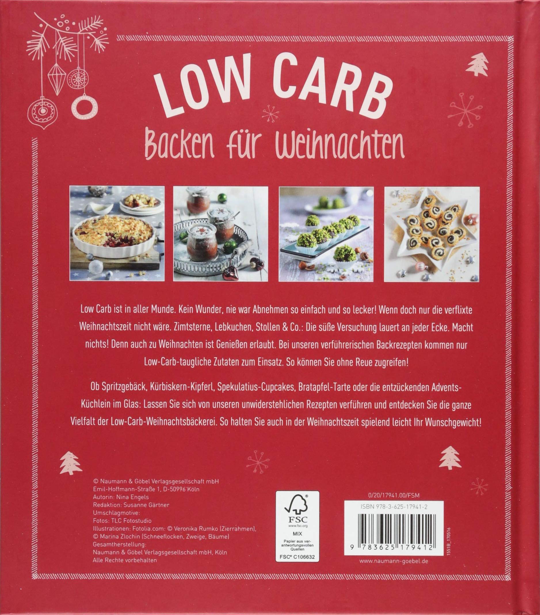 [- Low Carb Backen für Weihnachten: 53 himmlische Rezepte -]