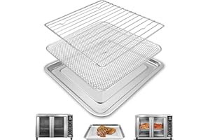 GCQFZ Toaster Oven Replacement Parts for Gourmia GTF7655 GTF7460 GTF7465,3 in 1 Tray Basket Rack Kit for Gourmia Digital Toas