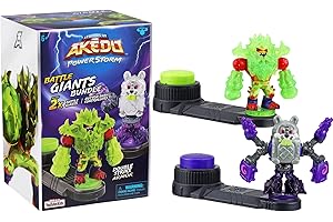 Akedo Battle Giants Bundle with Tremor Fist, Tailwhip, Bucktooth Figures and Controllers