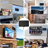 Amazqi Indoor Amplified TV Aerial 4K 1080p 250+ Miles 360° Reception Freeview view 7