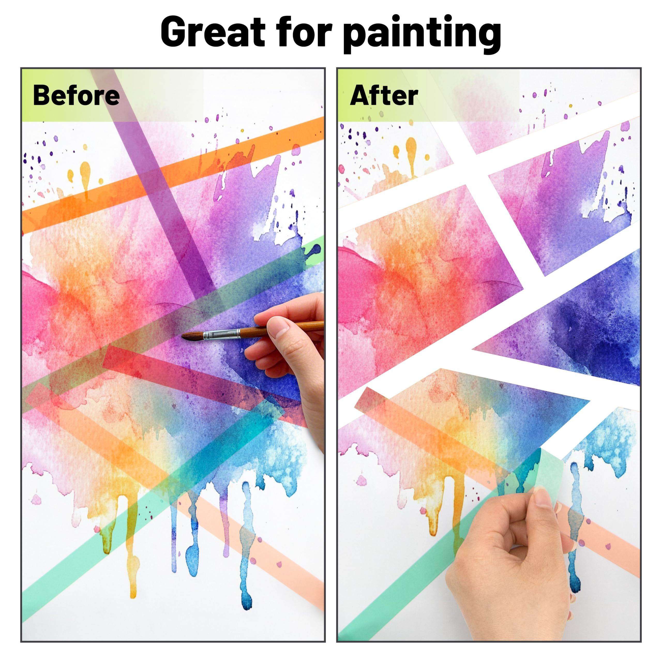 Washi Tape Set 30 Rolls, Decorative Tape, Colored Tape, Scrapbook Tape, Craft Tape for Scrapbook Supplies, Journaling, Washy Tape, Washy