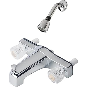 Rv Mobile Home 8 Tub Shower Faucet And Shower Head Chrome Athletes