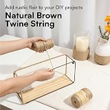 H&S Jute String 2 Reels x 90m 3mm 6 Ply Garden Twine Natural Brown view 2