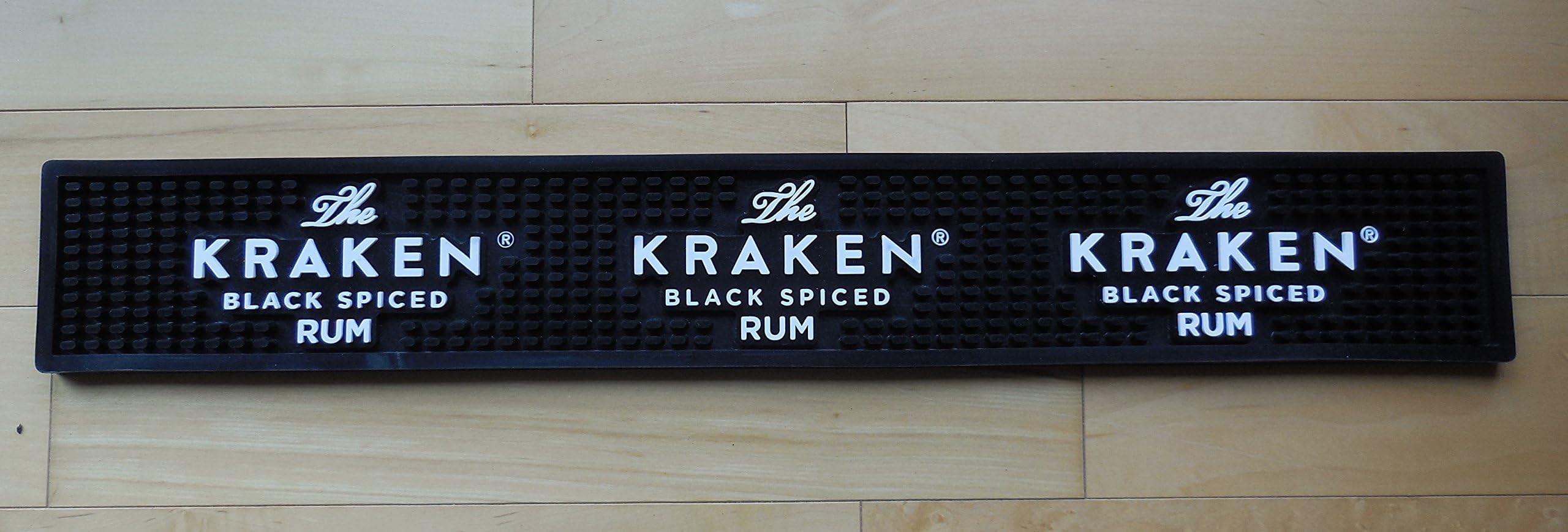 The Kraken Black Spiced RumBar Rail Spill Mat
