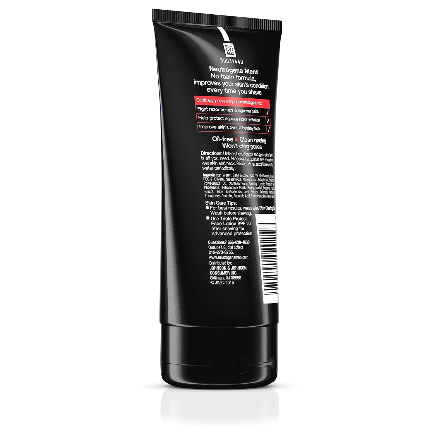 Neutrogena Men Skin Clearing Shave Cream Oil Free Shaving Cream