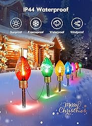 Brightown Jumbo C9 Christmas Pathway Lights Outdoor