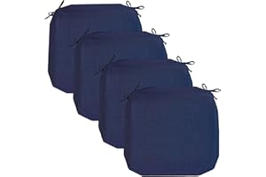 JMGBird Outdoor Patio Cushion Covers Set of 4 Chair Seat Washable Covers Water Resistant Slip Replacement Furniture Cushion Pillow Seat Cover for Couch Garden Sofa Indoor with Zipper 22x20x4