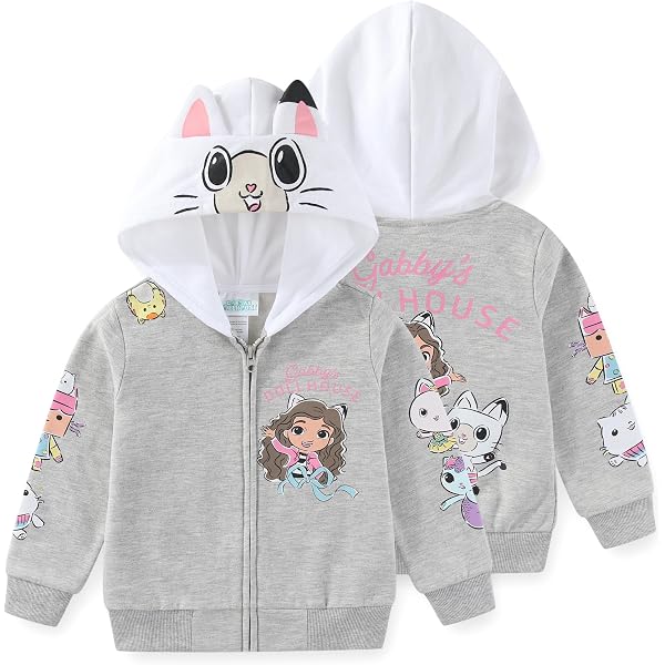 Amazon.com: Hello Kitty Sanrio Girls Fleece Zip Up Hoodie with