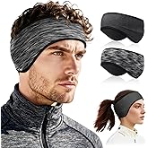 beister Ear Warmers for Women and Men, Fleece Winter Running Headbands with Ear Muffs, Windproof Thermal for Outdoor Sports