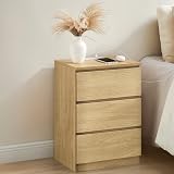 VASAGLE KAILYN Bedside Tables Set of 2 with Power Strip Straw Yellow LET831Y71