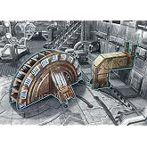 Battle Systems SciFi Terrain Industrial Turbine - 25-35mm Printed Card Scenery Suitable for 40k, D&amp;D, Fallout and More Miniature and Roleplaying Games
