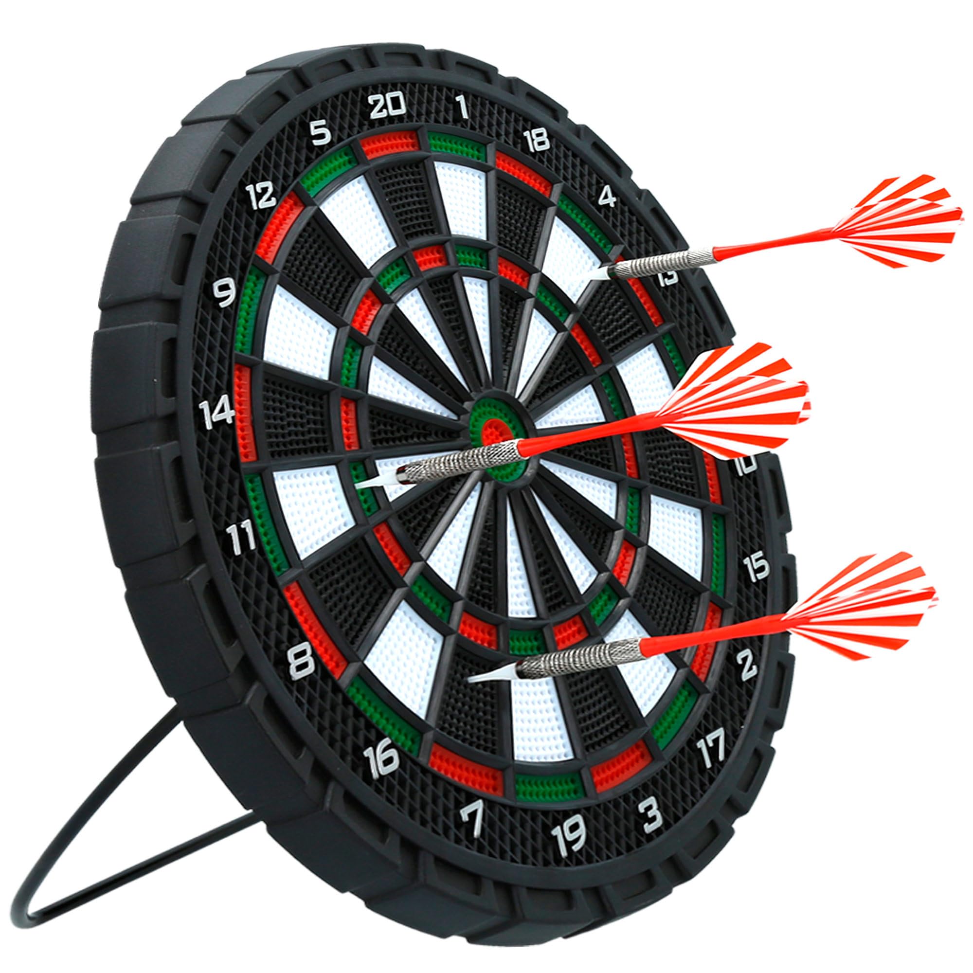 COLORBABY Folding Darts Dartboard, Diameter 31 cm, Includes 3 Darts, for Children + 14 Years, Aiming Games, Indoor Games (44930)