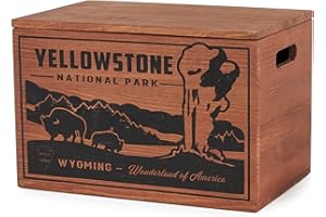 Better Wood Products Limited Edition Protect The Parks Series All Natural Fatwood Fire Starter Sticks, 13 Pound Wooden Crate, Yellowstone