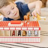 Melissa & Doug Show-Horse Stable Wooden Play Set Animal Toys Ages 3-5+ view 4