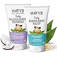 Matys Baby Diaper Rash Relief & Multipurpose Ointment 2pk Combo for Babies 2 months +, Protection for Irritated Skin, Petroleum Free, 3.75oz each tube
