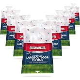 Catchmaster Disposable Outdoor Fly Trap, 2 Hanging Bags with Lure | Catches house, bottle &amp; blowflies, Holds up to 30,000 flies, Food-based lure, no spray needed, For backyards, patios &amp; decks
