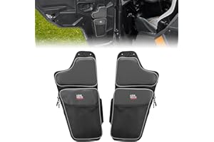 KEMIMOTO UTV Front Lower Door Bags with Knee Pad Compatible with Polaris General 1000, 4 1000 2016-2025, 2PCS Driver and Passenger Side Front Door Storage Bag Accessories