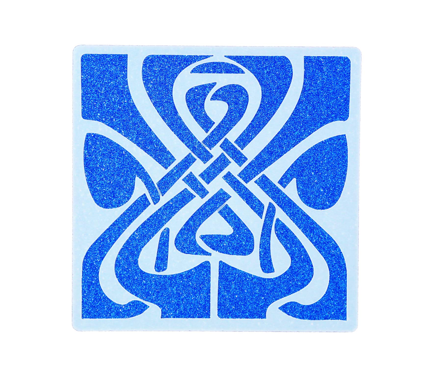 Art Deco Style Flower Tile Crafting Stencil Washable Reusable 4 inches x 4 inches