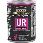 Purina Pro Plan Veterinary UR Urinary Ox/St Wet Dog Food, (12) 13.3 oz Cans | Great tasting urinary wet dog food that helps dissolve struvite stones and helps reduce the risk of stone recurrence