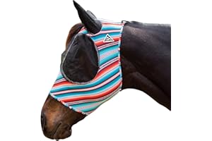 Professional's Choice Comfort-Fit Horse Fly Mask - Santiago Pattern - Maximum Protection and Comfort for Your Horse