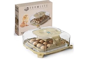 FarmLite Egg Incubator with Automatic Egg Turning | Chicken Incubators for Hatching Eggs with Ventilation | 2025 Updated