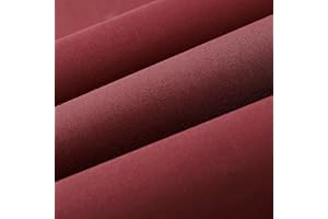 Wooqu Book Cloth, Fabric Surface and Paper Backed, Easy to Use, Strong, 17x29”, for Book Binding, Burgundy