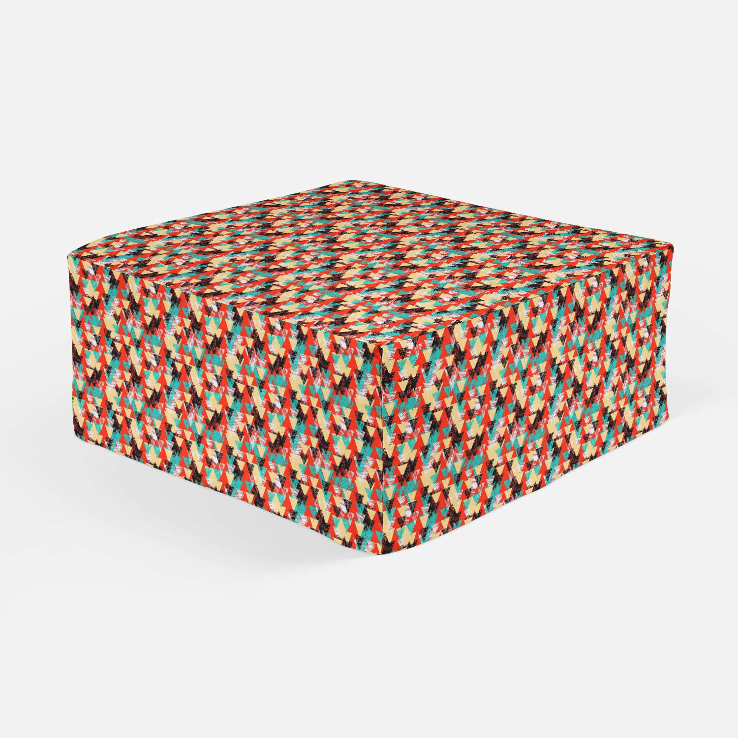 ArtzFolio Triangled D2 Footstool Footrest Puffy Pouffe Ottoman Bean Bag
