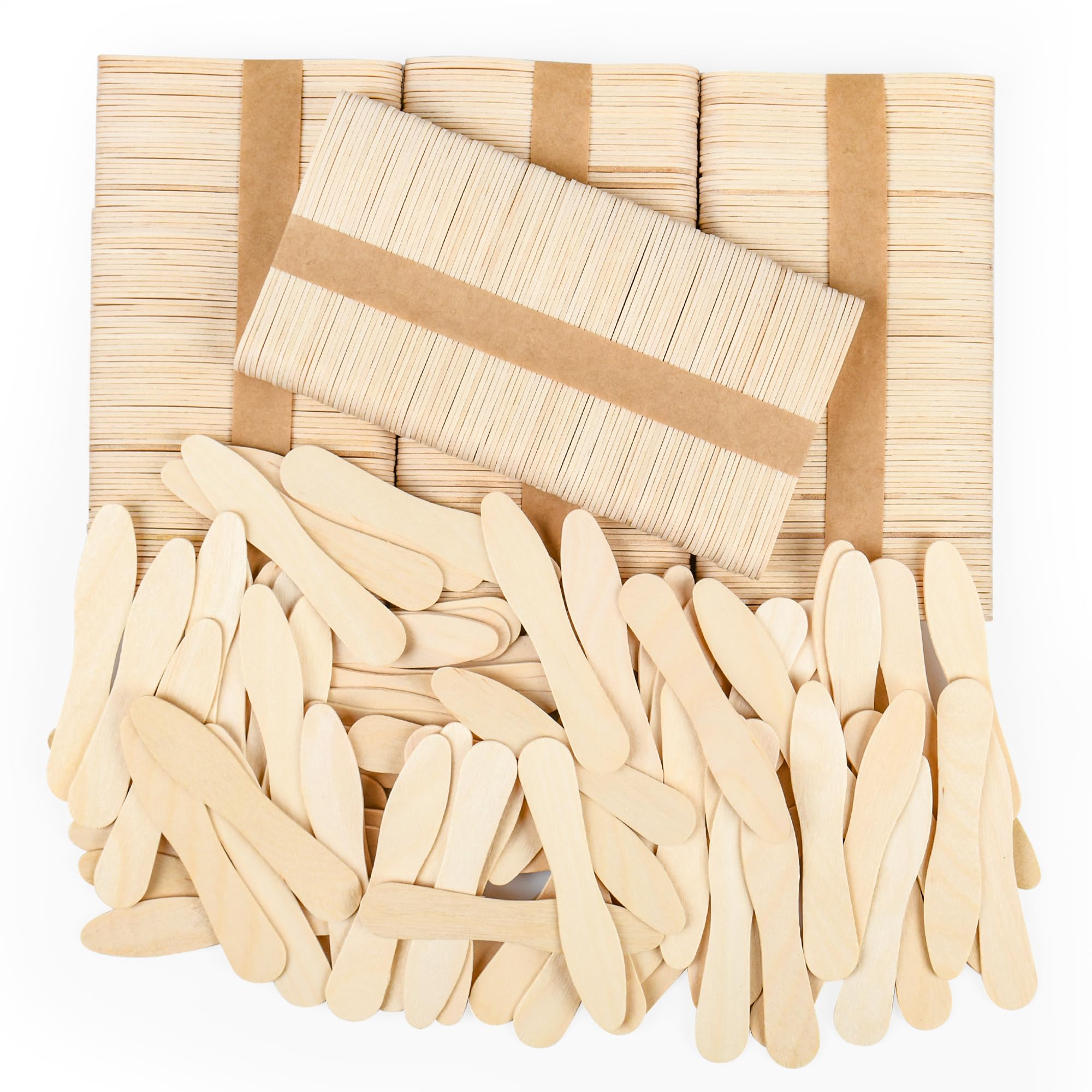 Photo 1 of 1500 Pcs Disposable Wooden Tasting Spoons, 3 Inch Mini Spoons for Ice Cream, Dessert, Party, or Craft Use