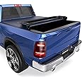 KUIPERAUTO Soft Quad Truck Tonneau Cover Bed Cover Compatible for 2009-2024 Dodge Ram 1500 Fleetside (Classic and New Body) 5.8 FT Bed Fleetside 69.6 inch Navy Blue Design