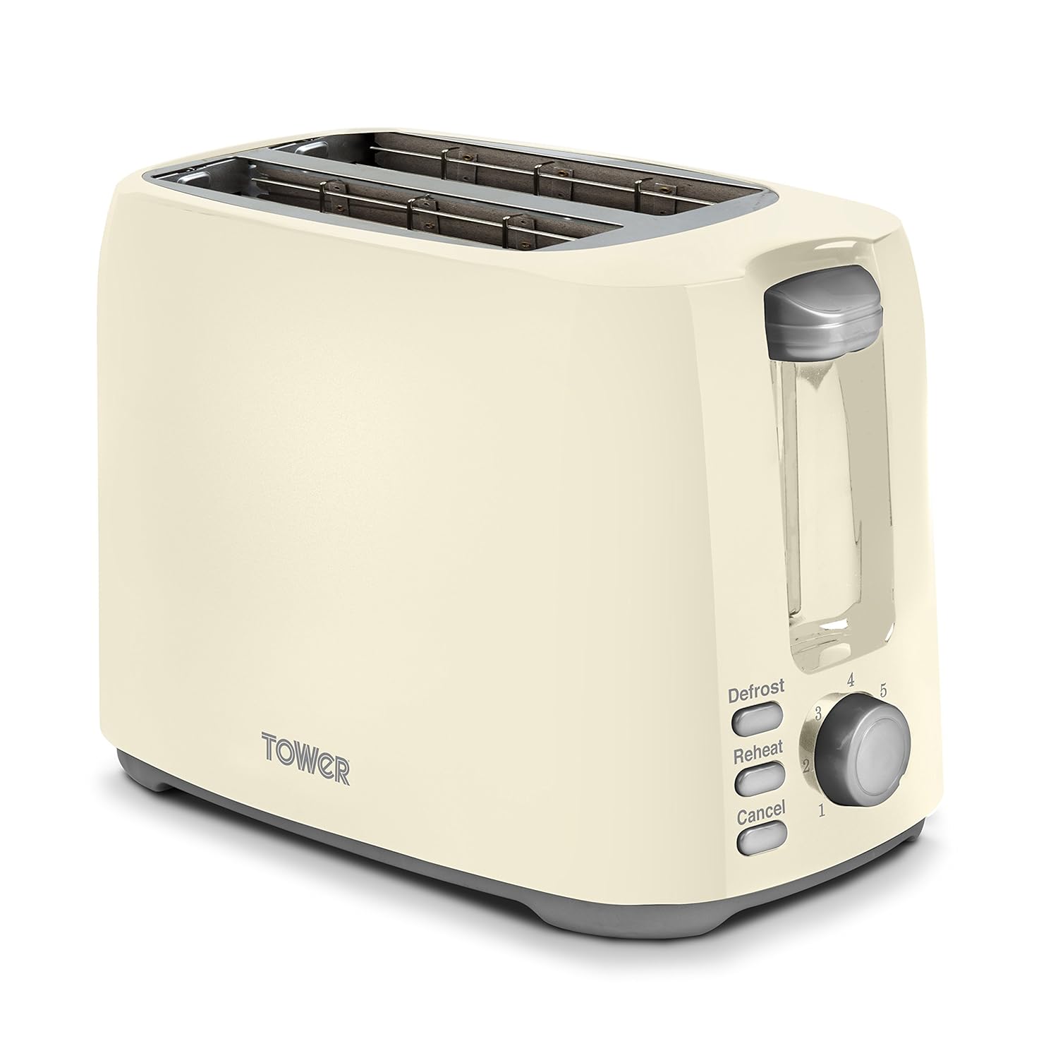Tower Elements T20013C 2Slice Toaster, 730 W, Cream Amazon.co.uk