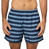 Lacoste Mens Striped Swim Trunks