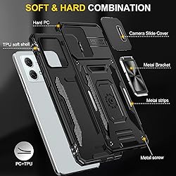 FRLMOOES for Motorola Moto G84 Case with 2 Screen