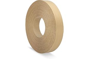 UNMAR Birch Wood Veneer Edge Banding 7/8 inch x 50 ft - Plywood Edging - Pre-glued Real Wood Veneer - Flexible Easy Application Iron-on Edge Banding for Furniture Restoration