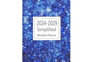 Six Year Monthly Calendar 2024-2029: 6 Years Schedule Organizer from Jan 24 to Dec 29, One Month Per Two Pages, Large Size 8.5 X 11 in