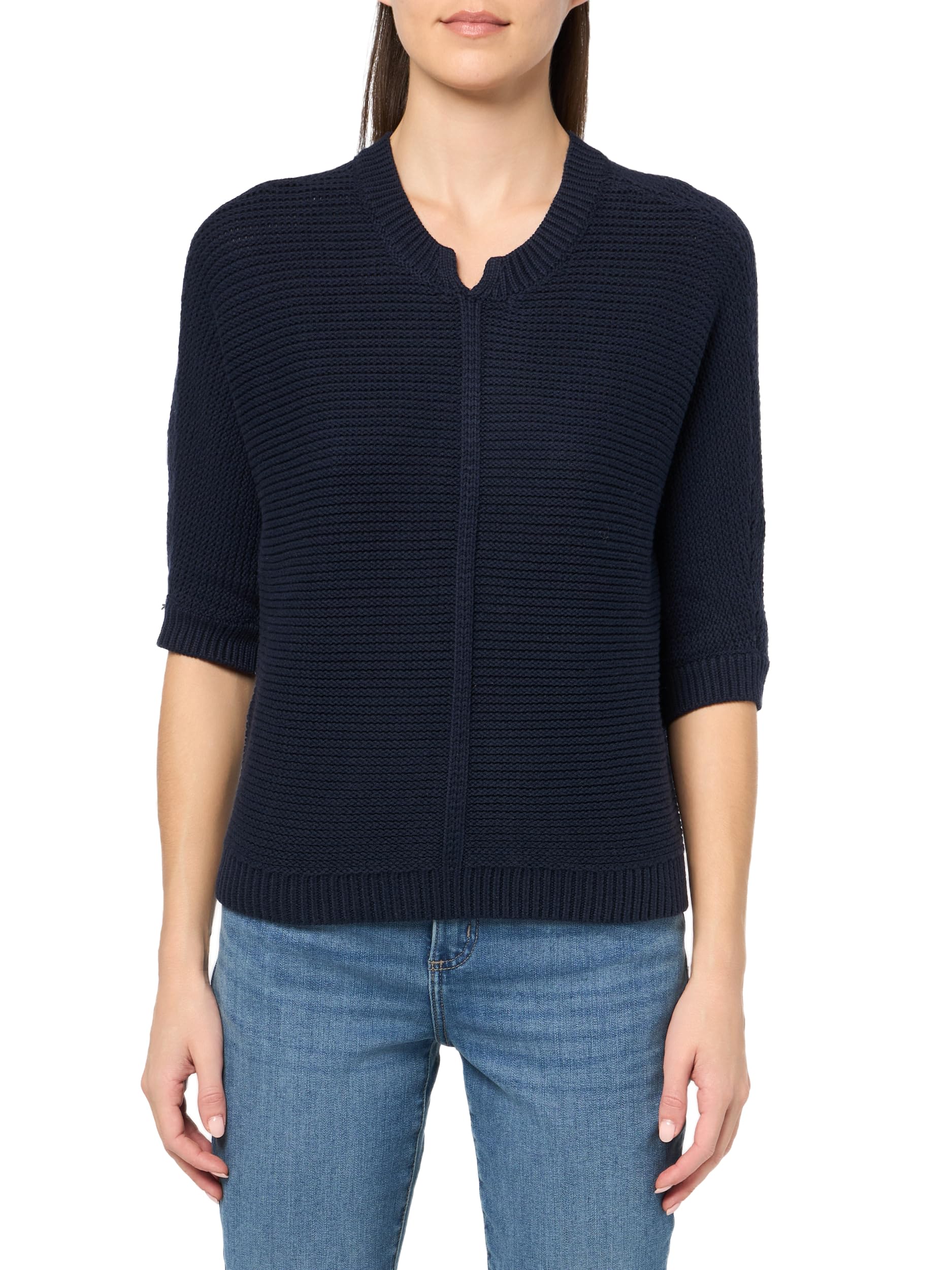 NIC+ZOE Women’s Petite Easy Texture Sweater, Dark Indigo