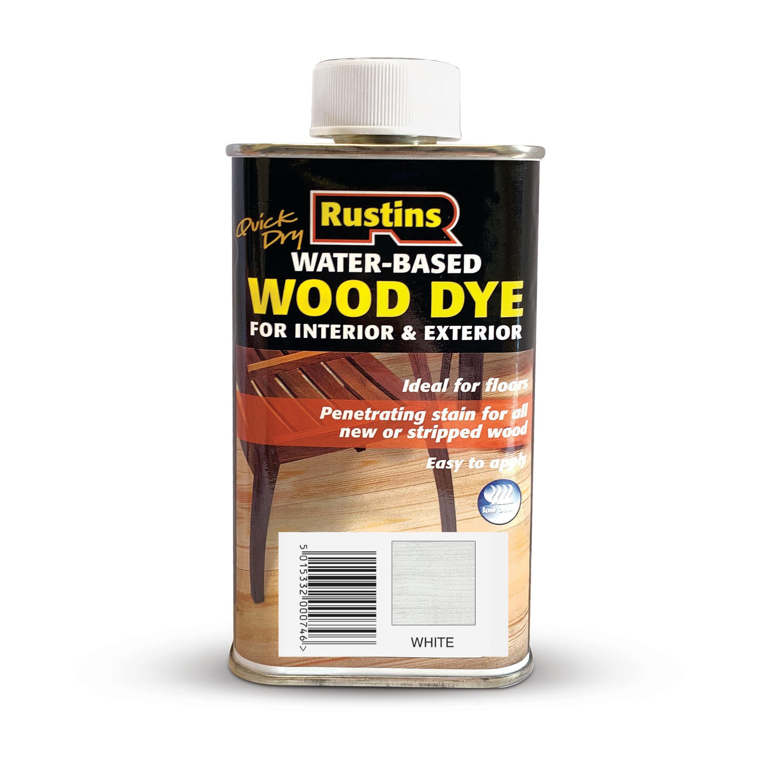 Rustins Wood Dye White 250ml โ image 1