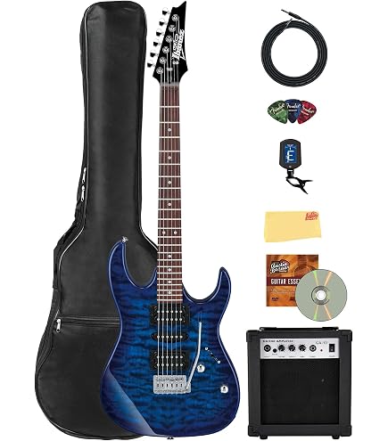 Amazon.com: Ibanez GRX20Z RG Gio Electric Guitar - Black Night