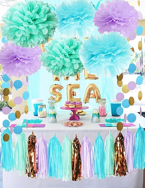 Get Sous le bebe de la mer decorations de douche For Free