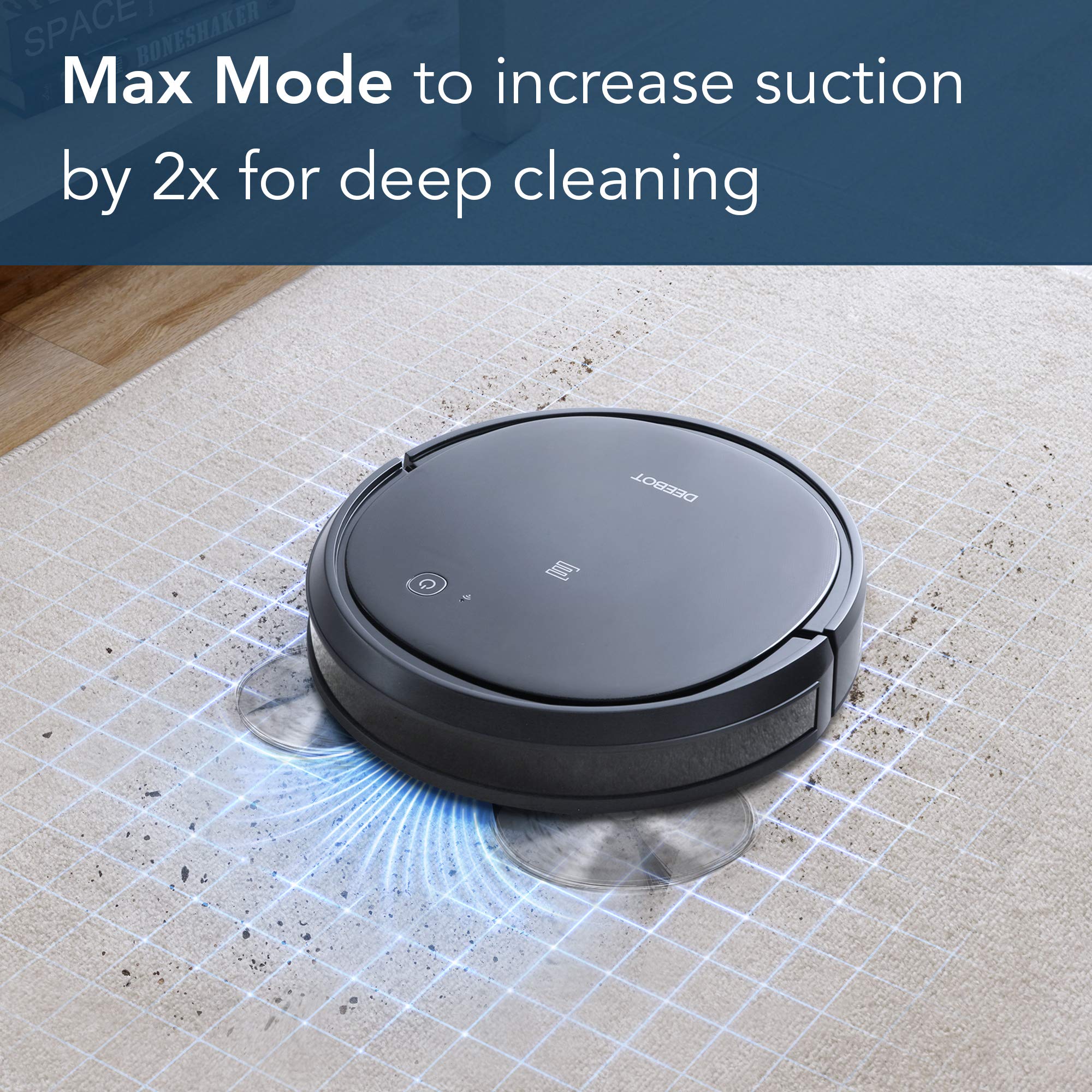 ECOVACS DEEBOT 500 Robotic Vacuum Cleaner with Max Power Suction bundle