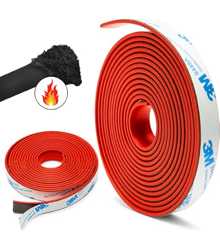 Fire/Smoke Self Adhesive Silicone Door Gasketing (5881S) in white, (1/2