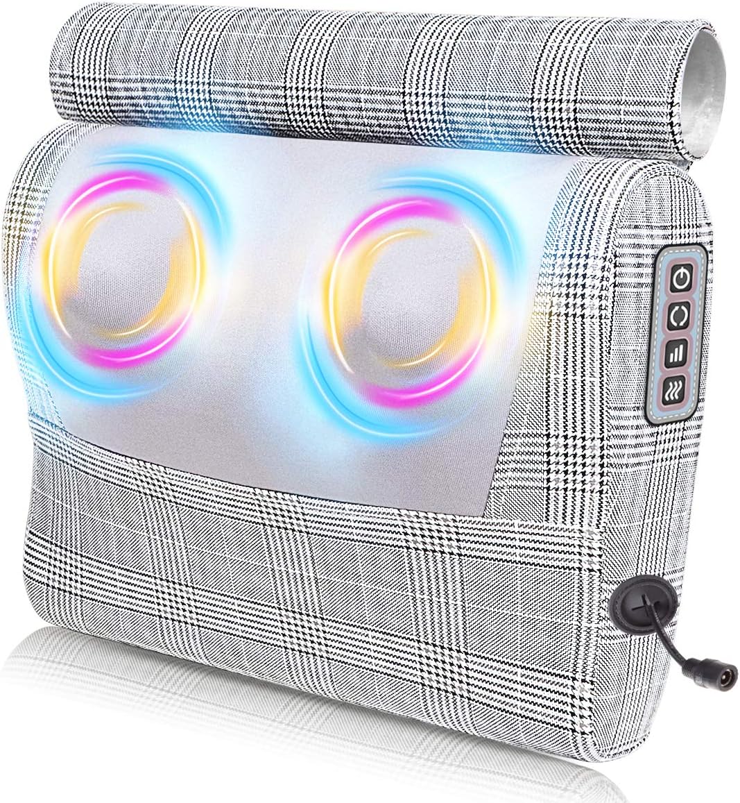 Neck Massager,Shiatsu Neck and Back Massager with Heat,Electric Back Massage Pillow with 16 Deep Tissue Massage Nodes for Back,Cervical,Shoulder,Foot,Body Muscle Pain Relief,Relaxation Christmas Gifts: Health & Personal Care