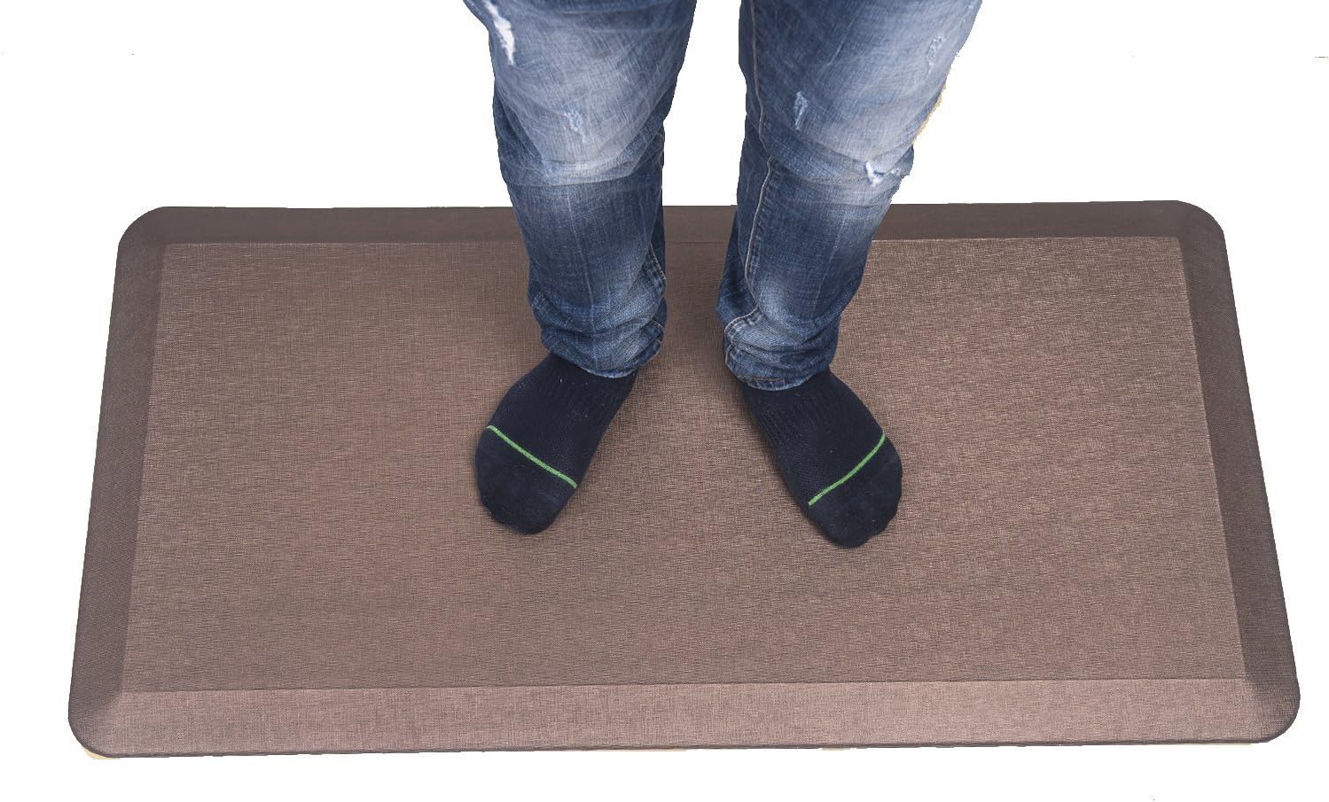 EazeeMats Not-Flat Anti Fatigue Mat Standing Pad with 2 Rubber Massage Balls Ergonomically Comfort Mat for Height Adjustable Converter Stand Up Desk,Cloud Shape(Purple)