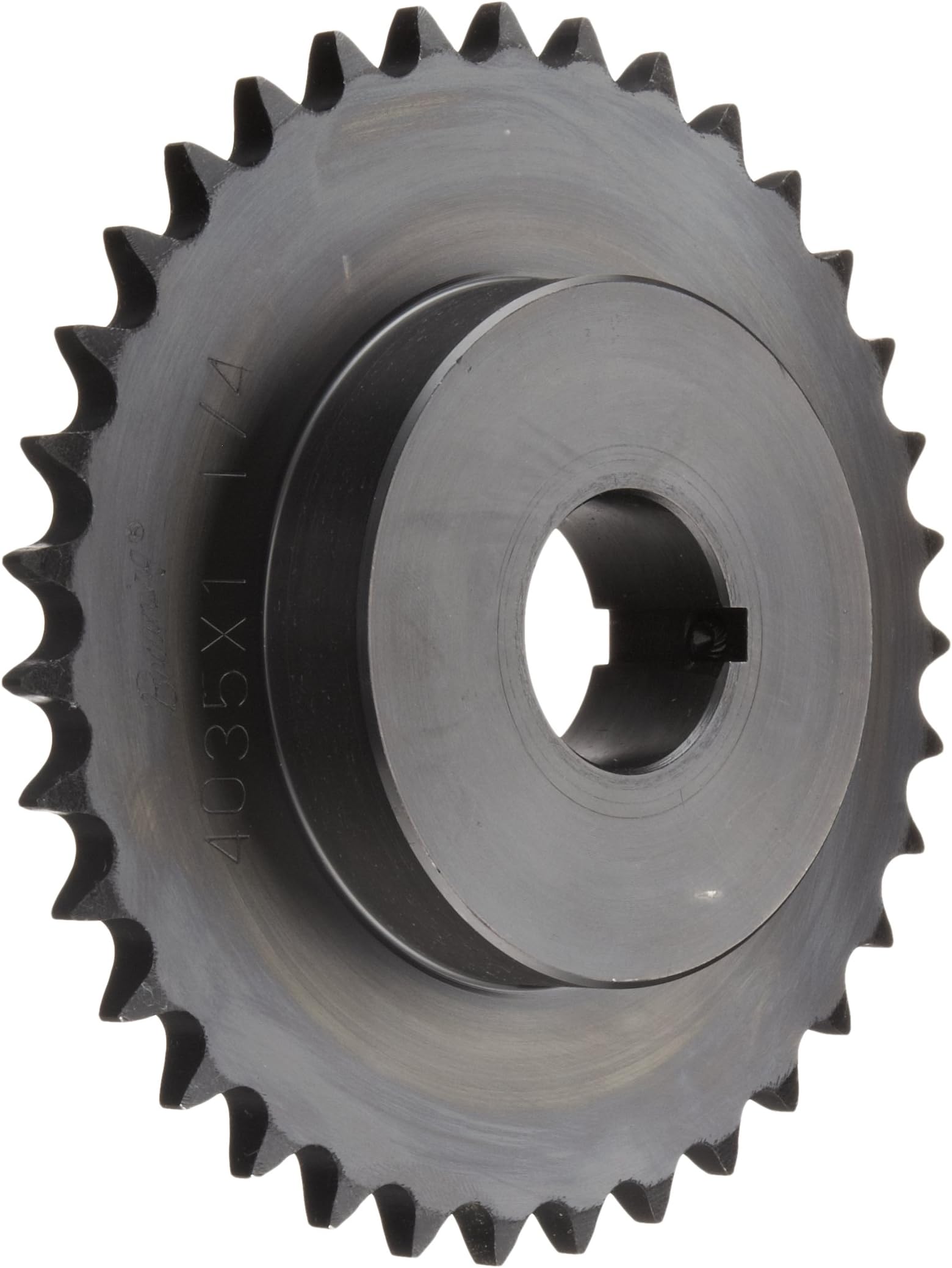 Browning 4035X 1 1/4 Finished Bore Roller Chain Sprocket, Single Strand, Steel, 35 Teeth