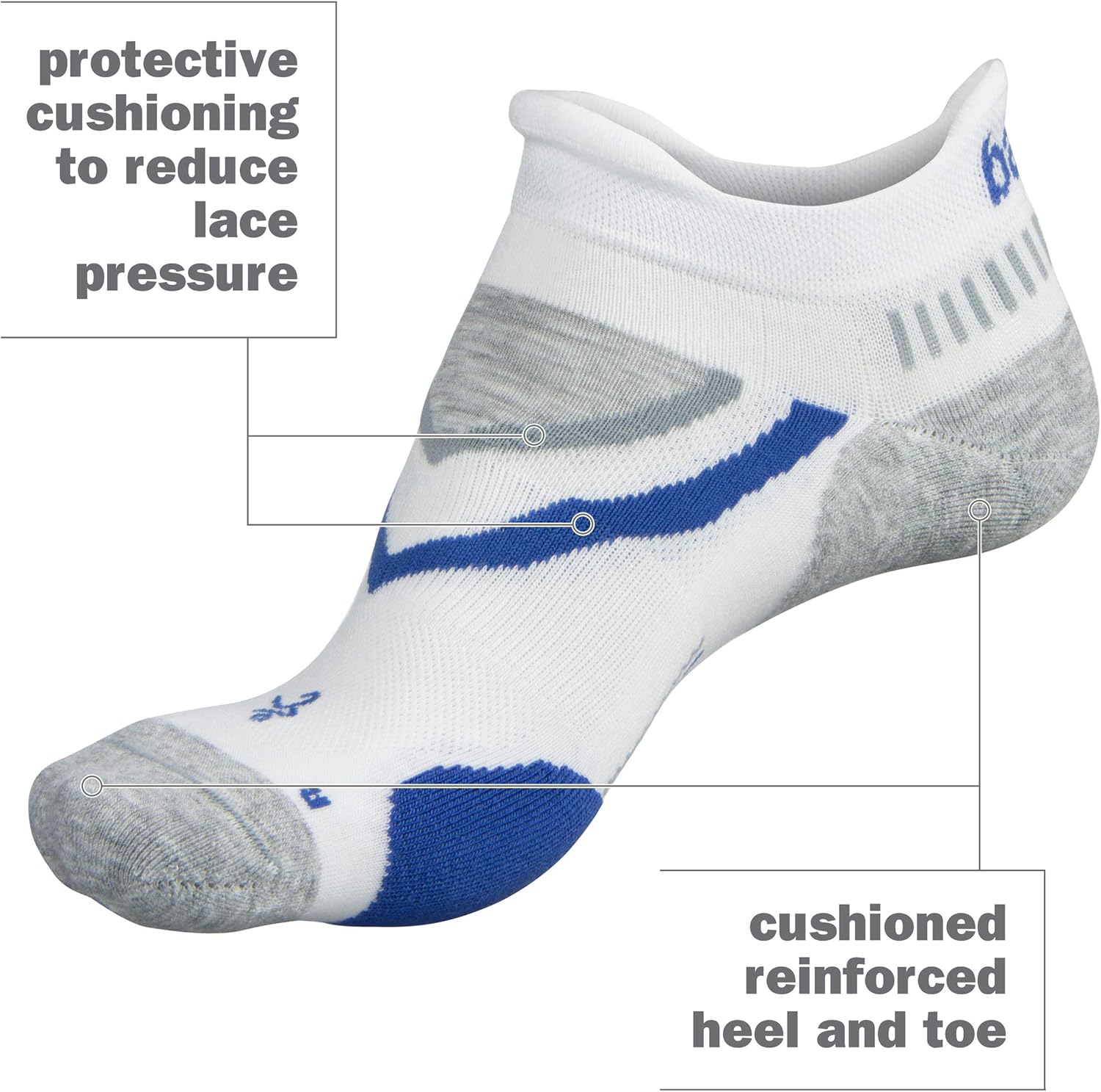 Balega UltraGlide Friction-Free No-Show Running Socks for Men and Women: Clothing