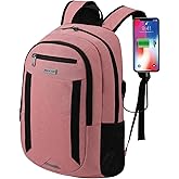MAXTOP Travel Laptop Backpack Business Backpacks with USB Charging Port Water Resistant School College Bookbag