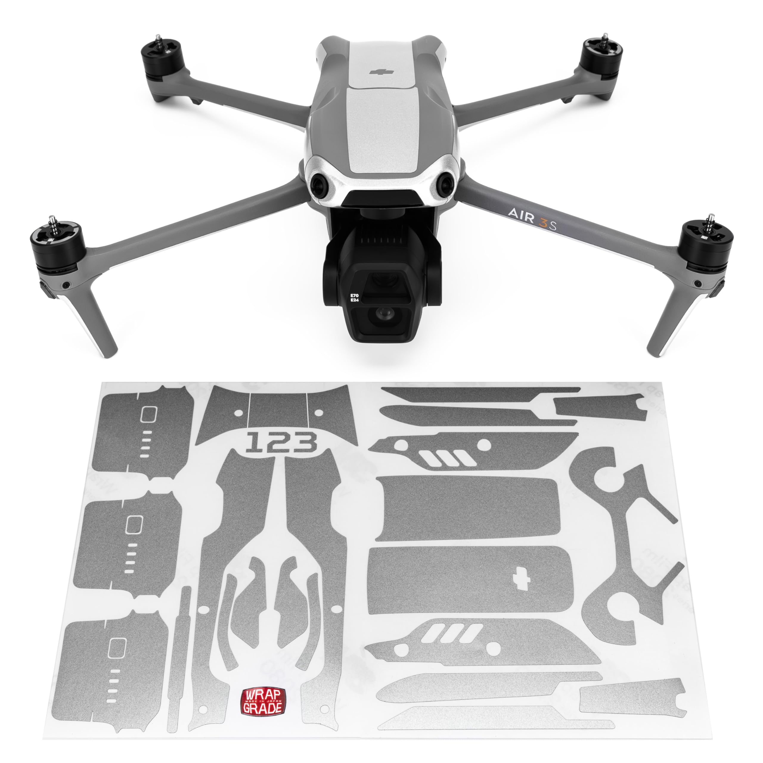 WRAPGRADE Skin Sticker for DJI Air 3S Accent Color