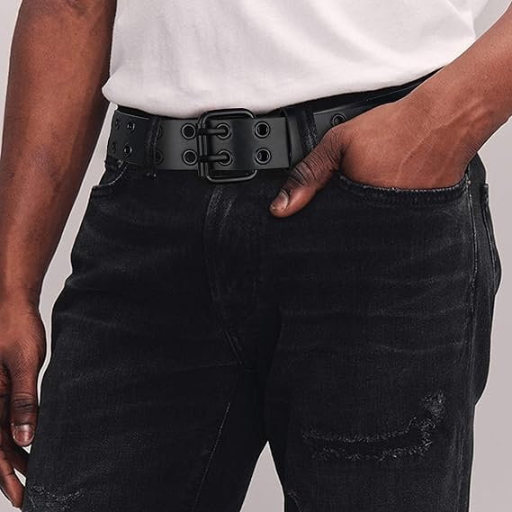 black belt with holes all the way around