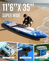 ZLX 11'6" Extra Wide Inflatable Stand Up Paddle